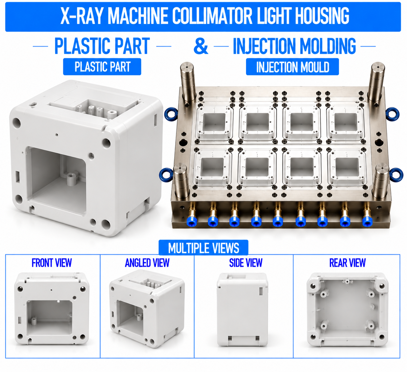 X-Ray Machine Plastic Collimator Light Housing Mould and Moulding Service